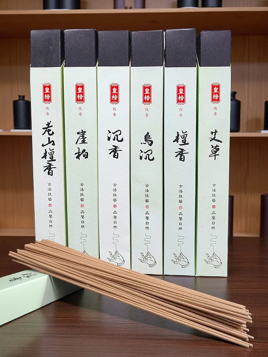Y 120Pcs/Box Incense Sticks Sandalwood Agilawood Air Refreshing Home Fragrance Tearoom Yoga Meditation Buddhist Aromatherapy