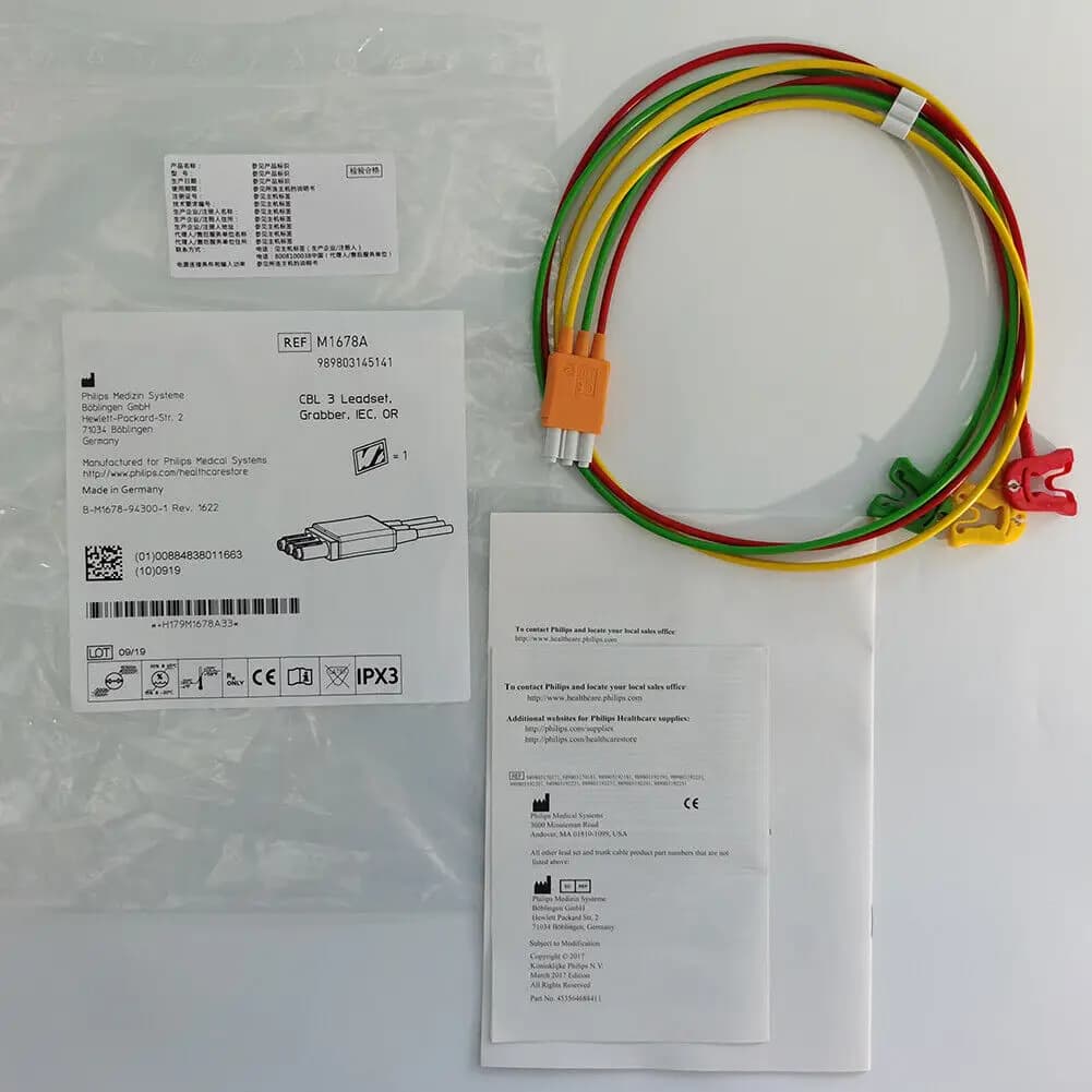 3 Leadset Grabber, IEC, OR. M1678A REF 989803145141