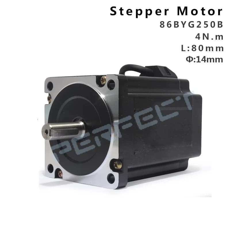 86BYG250B Nema34 Stepper Motor for CNC Engraving Machine High Torque 4.5N.m 4A 80MM Electric Motors Electrical Equipment