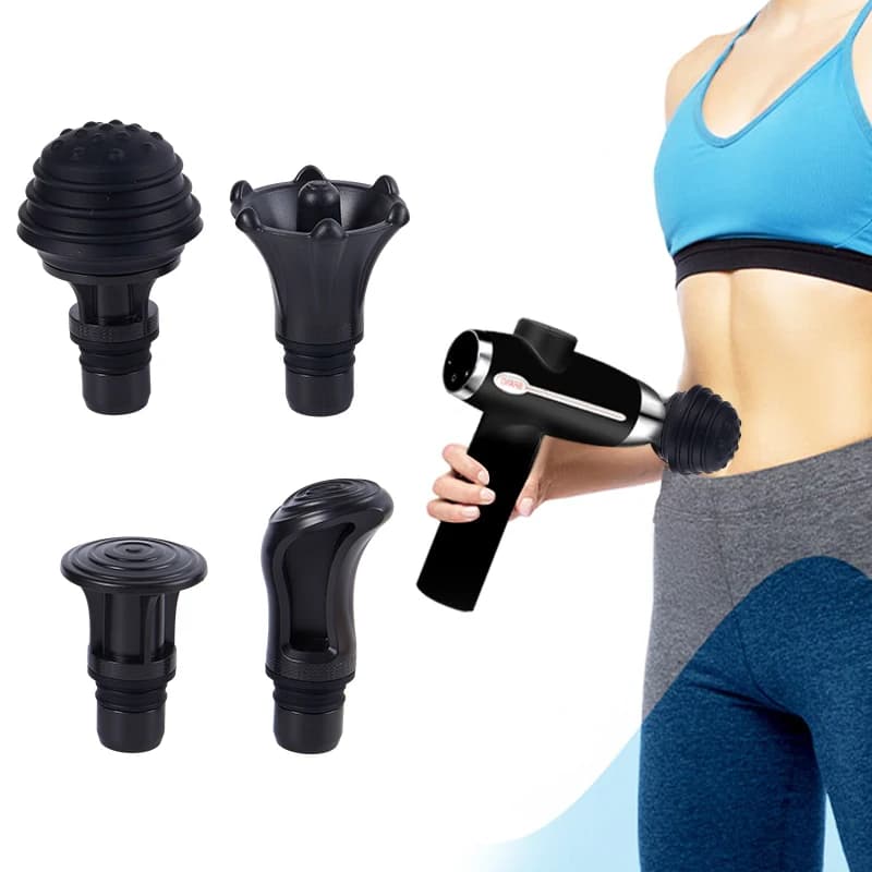 1/4pc Muscle Relaxation Massage Gun Heads For Massager Muscle Accessories Relaxation Shaping Exercising Fascia Gun Massager Head