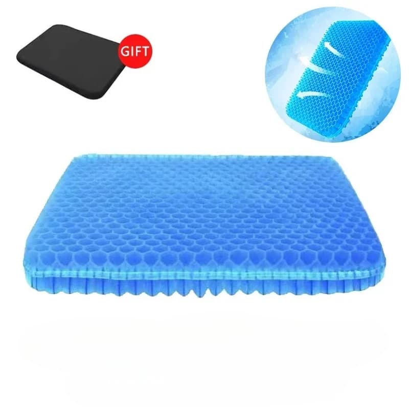 Car Seat Cushion Breathable Cool Gel Cooling Pad Universal Car Honeycomb Butt Pad Car Home Office Chair Cushion