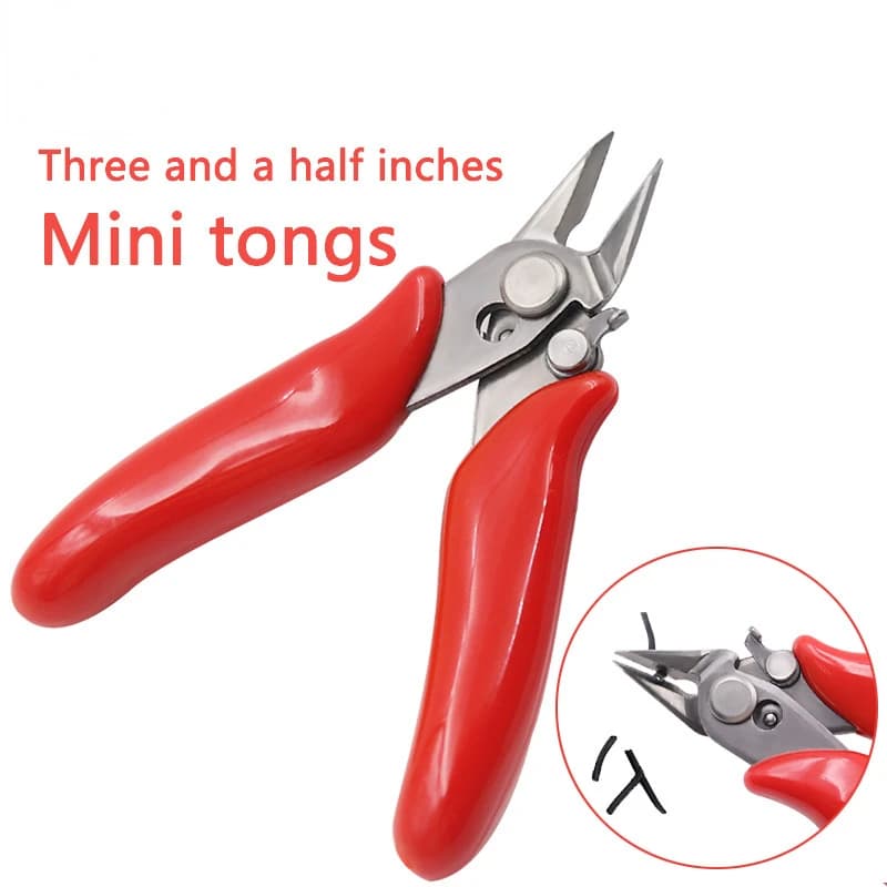 Diagonal Pliers 3.5 Inch Mini Wire Cutter Small Soft Cutting Electronic Pliers Wires Insulating Rubber Handle Model Pliers