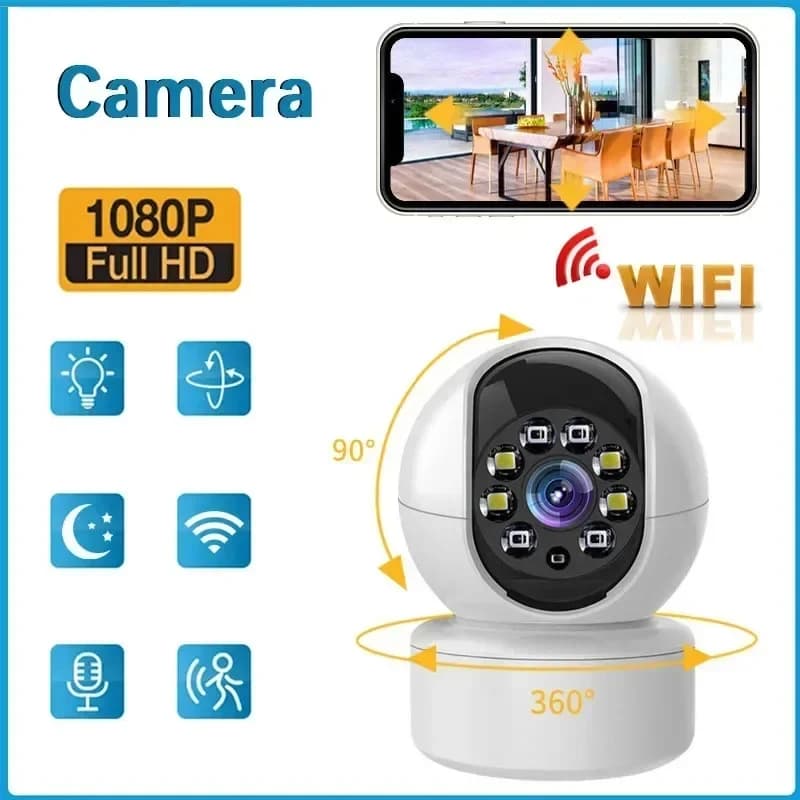 4K 8MP WiFi Home Secuiry Camera Dual Screen Baby Monitor Ai Human Detection Color Night Vision CCTV Video Surveillance NewDesign