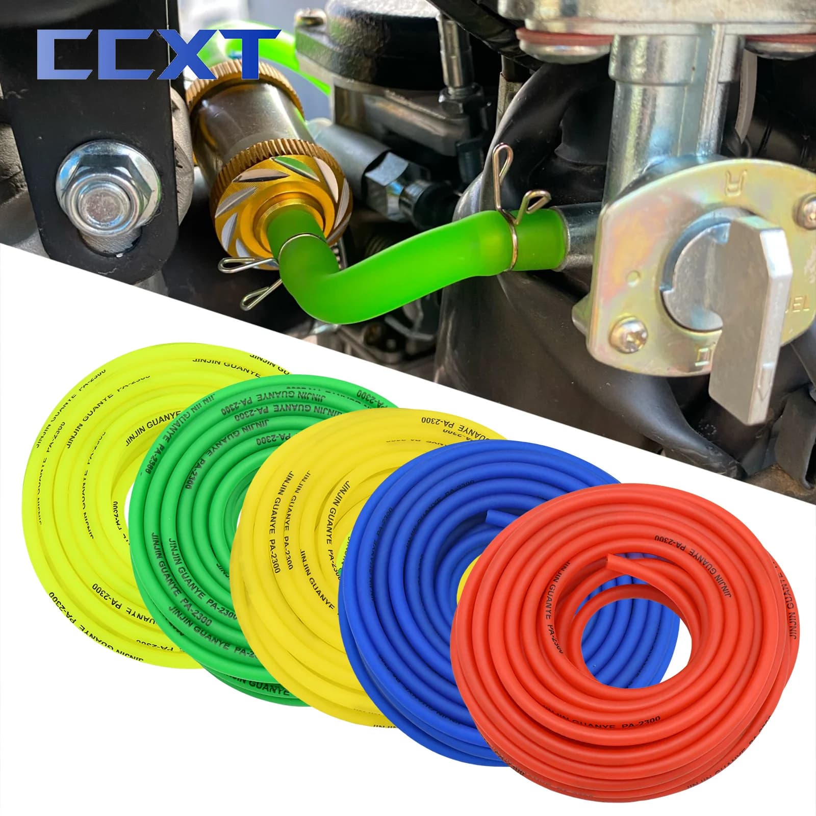 3M 5M 10M Motorcycle ATV Scooter Gas Oil Pipe Rubber Soft Tube Petrol Fuel Line Hose For Suzuki KTM Yamaha Honda Kawasaki Etc