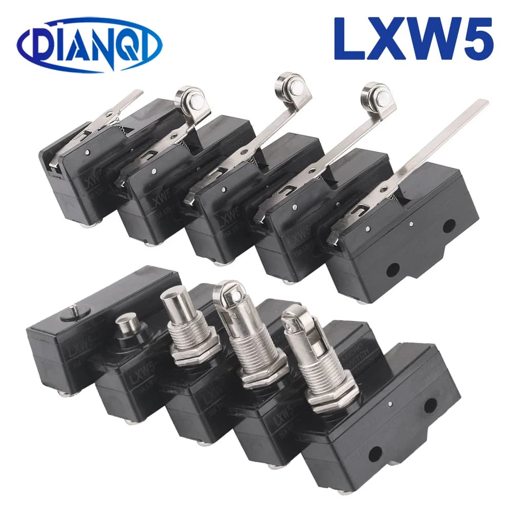1Pcs LXW5 11N1 11N2 11G1 11G2 11G3 11Q1 11Q2  11Z  travel witches button Limit Switch 3 Screw Terminal Micro Switch Momentary
