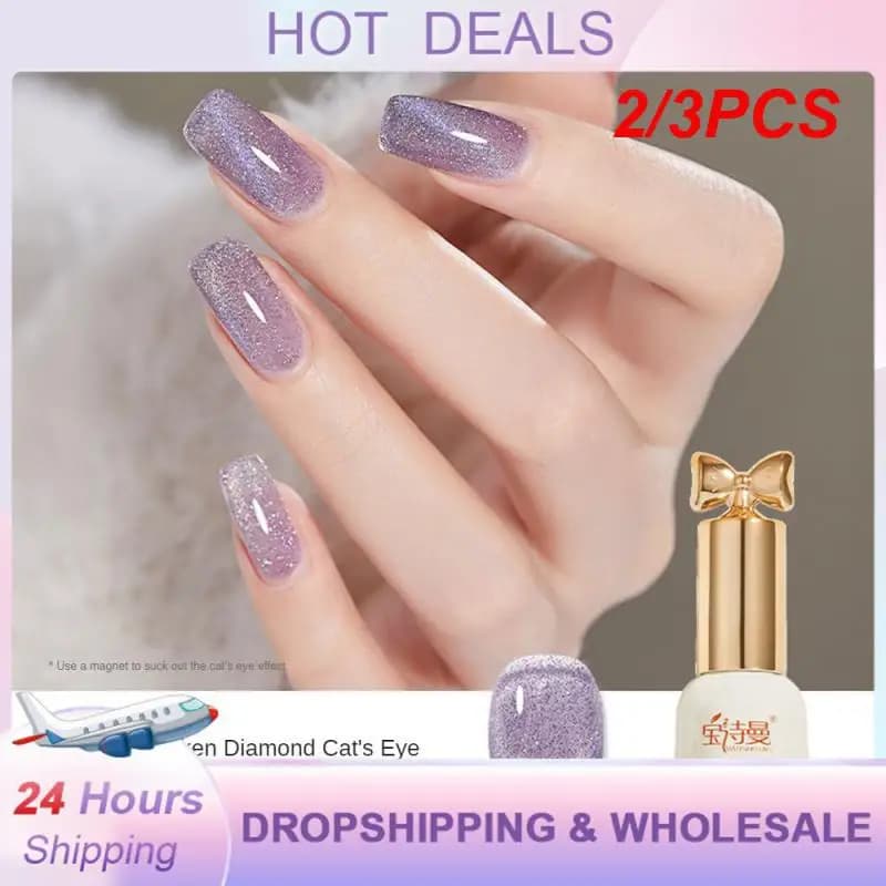 2/3PCS 6 Colors Nail Polish Glue Broken Manicure Store Long-lasting Brilliance Strong And Durable