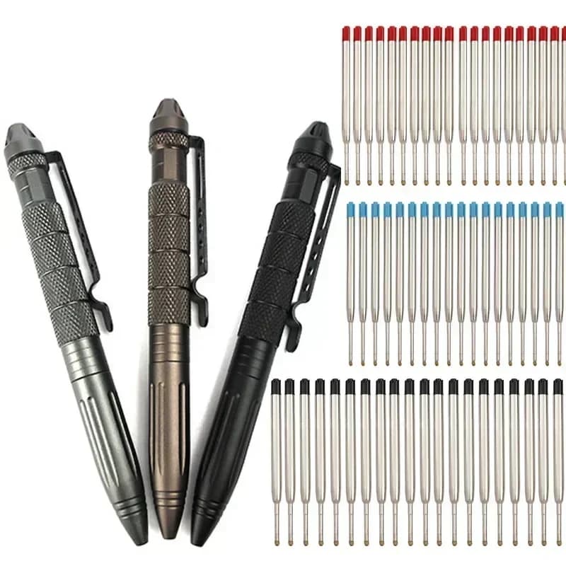 Tactical Defense Ballpoint Pens High Quality 502 Metal Colour Stationery School Supplies Student Gel Ink Office Accessories pens