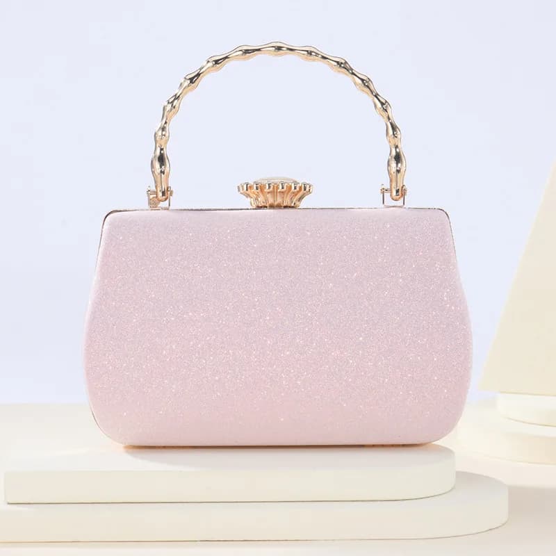 Elegant Chain Shoulder Bag PU Material Trans-Boundary Style Gala Evening Clutch Starlet Accessory for Soiree Occasions XA23HH