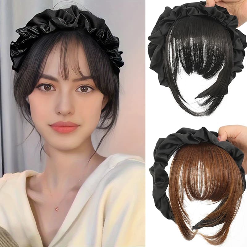 MSTN Synthetic Bangs Hairband Hair Bands Braids Braids Bangs Wigs Heat Resistant Bangs Hair Extensions Hairpieces