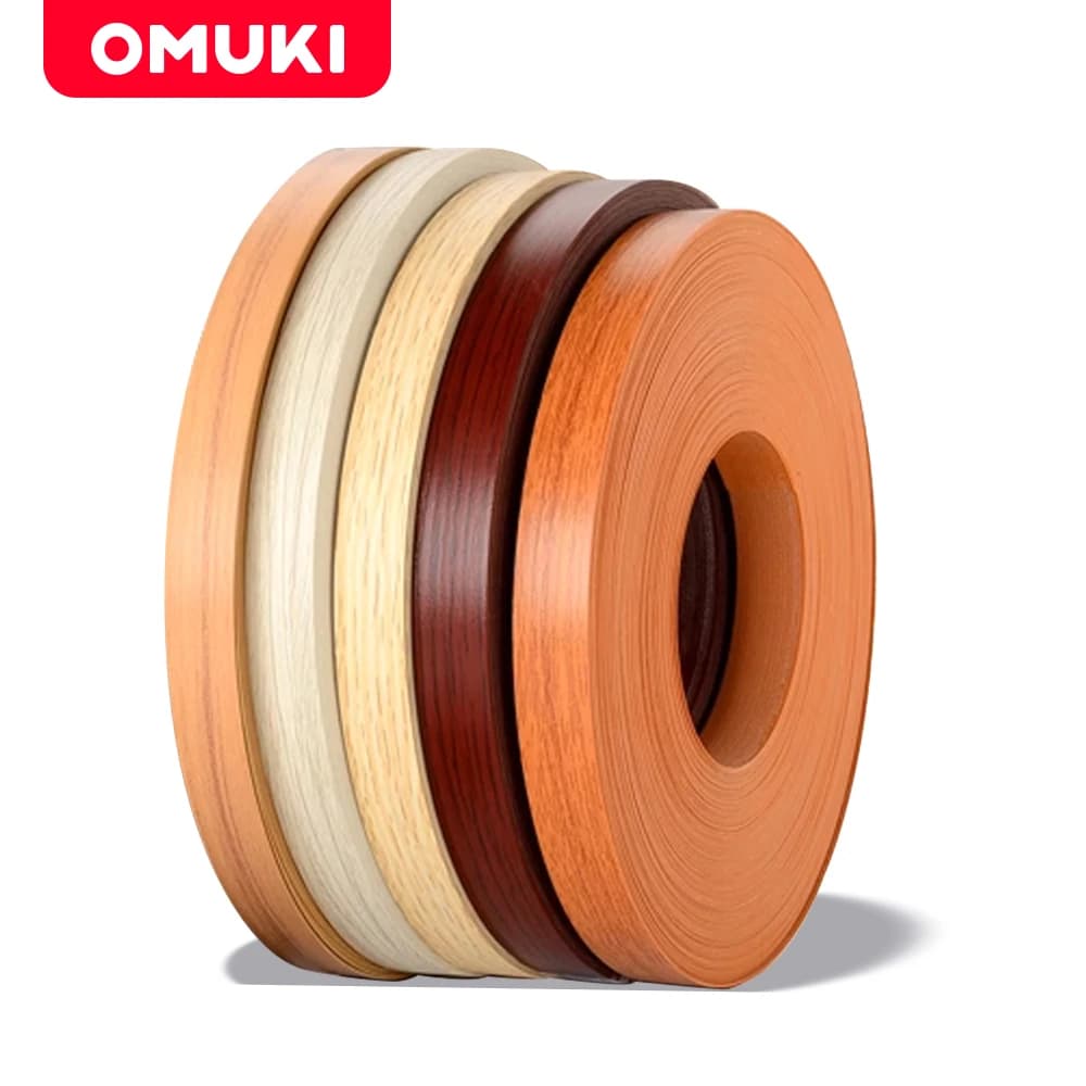 Hot Melt Self-adhesive PVC Edge Banding Strip Woodworking DIY Furniture Wardrobe Cabinet Edge Banding Width 2cm