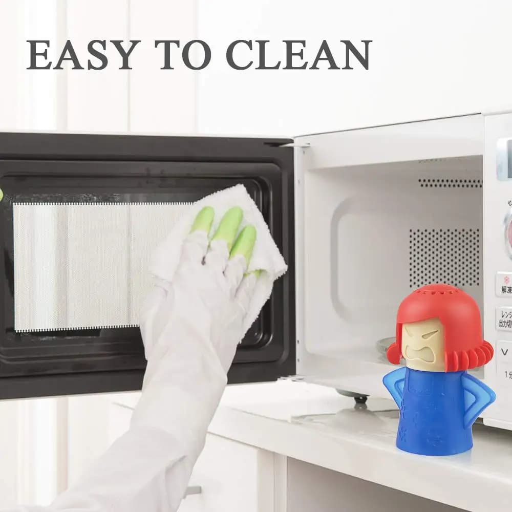 1 pc Angry Mama Microwave Steam Cleaner Easy Clean in Minutes Add Vinegar and Water For Home or Office