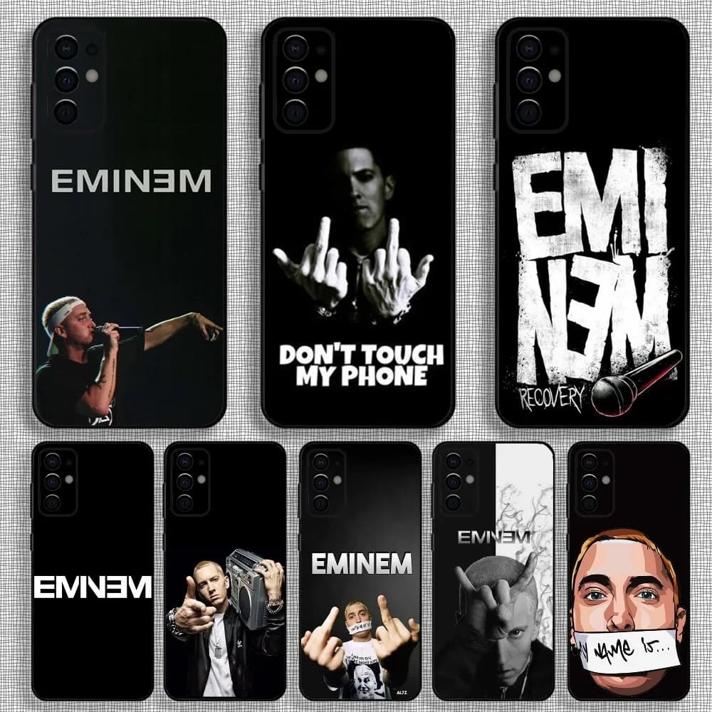 Rapper E-Eminem Phone Case For Samsung S24,S21,S22,S23,S30,Ultra,S20,Plus,Fe,Lite,Note,10,9,5G Black Soft Cover
