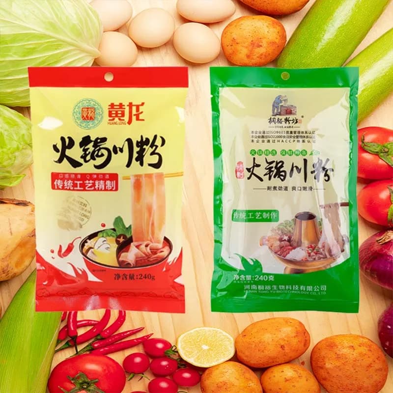 Yellow Dragon Hotpot Potato Noodles/Broad Potato Noodles 8.47oz(240g)*2 packs