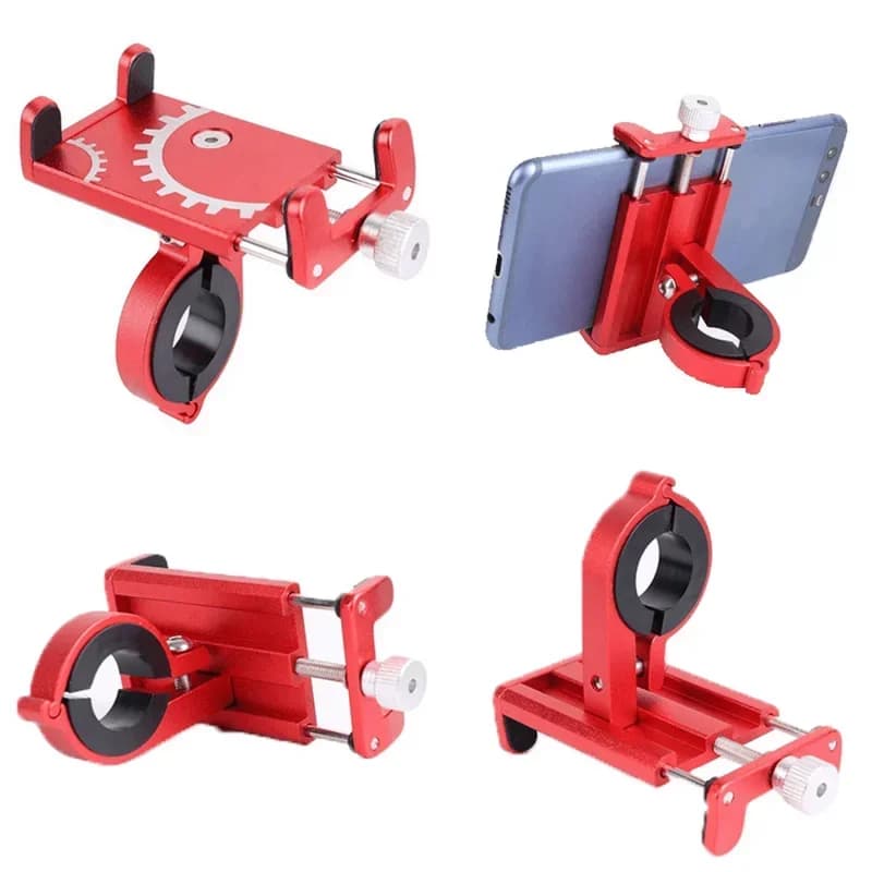 Bicycle Universal Phone Holder Mount Mobile Cell GPS Metal Riding MTB Motorcycle Stand Bracket Bike Moto Handlebar Antislip Clip