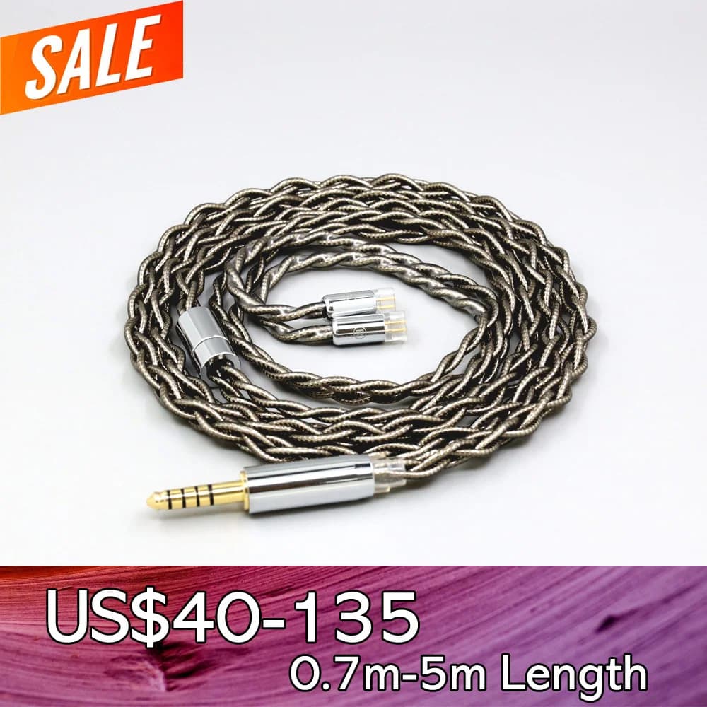 99% Pure Silver Palladium + Graphene Gold Earphone Shield Cable For UE11 UE18 pro QDC Gemini Gemini-S Anole V3-C V3-S LN008225