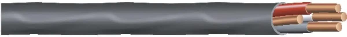 63950002 125ft. 6 Gauge 3 Conductor Nonmetallic Sheathed Type NM-B Cable, Black