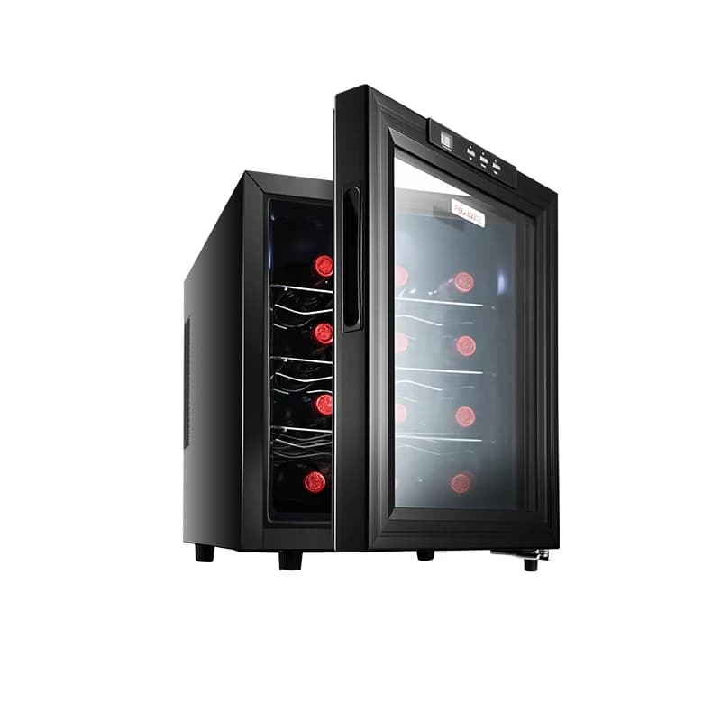 220V Wine Cooler Electronic Thermostat Small Mute Household Beer Cooler Ice Bar 33L Semiconductor Refrigeration Wine Cooler