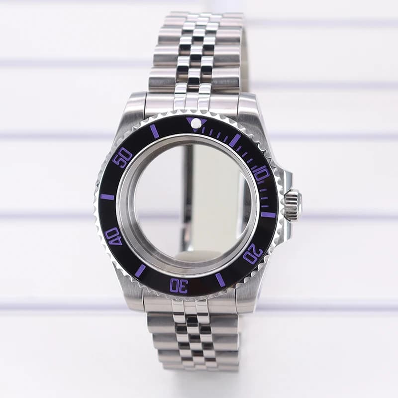 40mm Men's Watch Case Jubilee Bracelet For Seiko NH34 NH35 NH36 NH38 Miyota 8215 ETA 2824 Movement 28.5mm Dial Deepsea Hot Sale