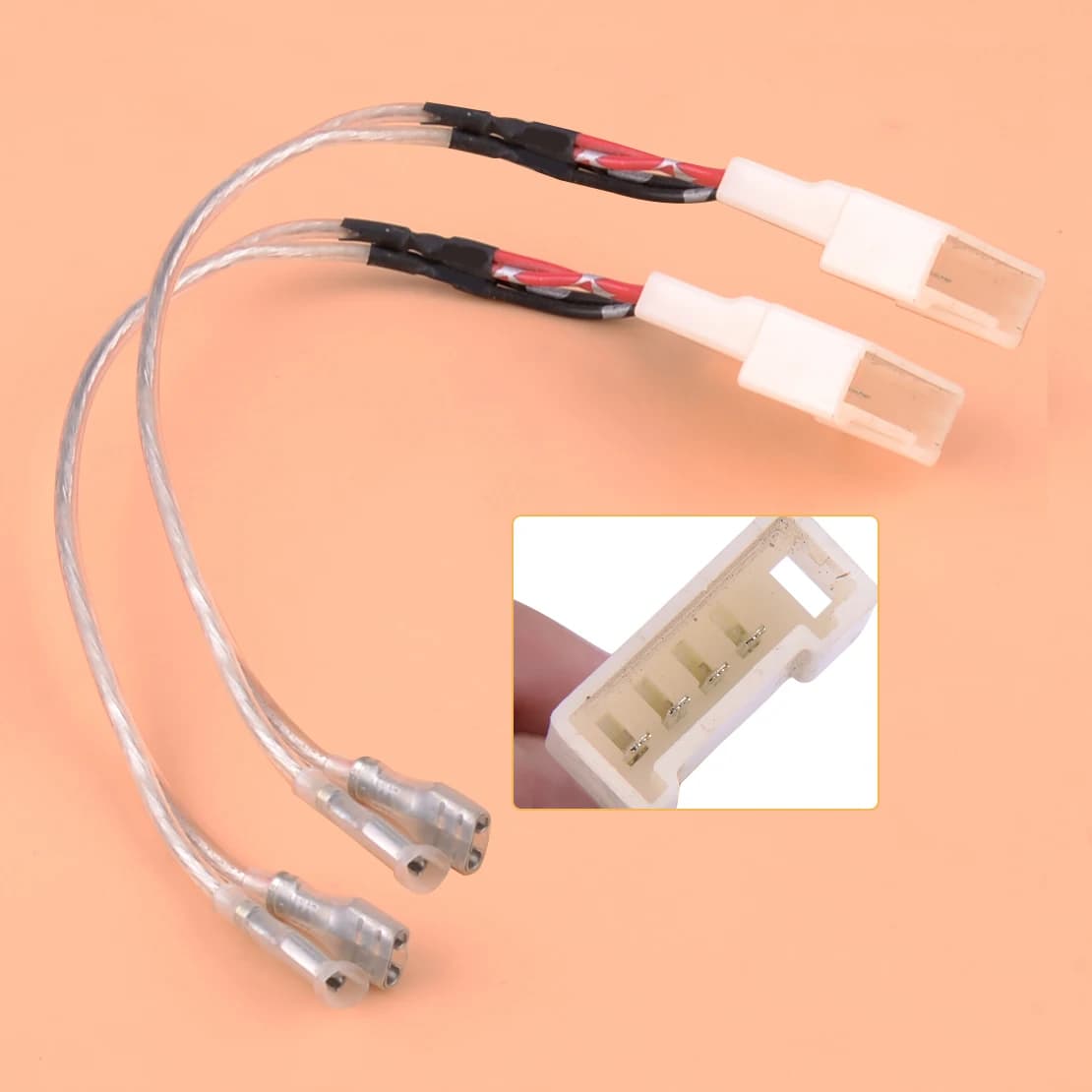 1 Pair Door Tweeter Wire Harness Cable Adaptor Fit For Toyota Rav4 Camry Corolla 4Runner Sienna Avalon Tacoma Sienna Scion tC