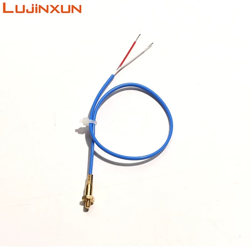 LUJINXUN 3D Printer Special Nozzle Thermocouple Accessories M3/M4 Brass Screw Thermocouple K-type 150mm-3M PTFE Wire 1pc
