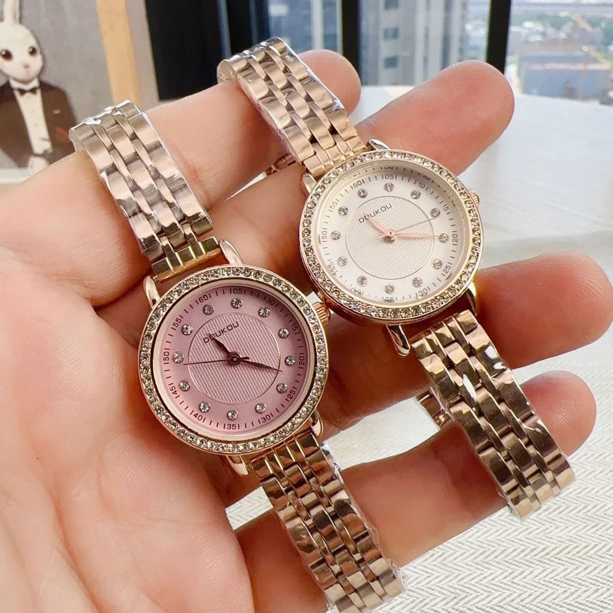 Luxury Gift Quartz Women Watch Relojes Para Mujer Fashion Stainless Steel Strap High-end Women Wristwatches Dropshipping