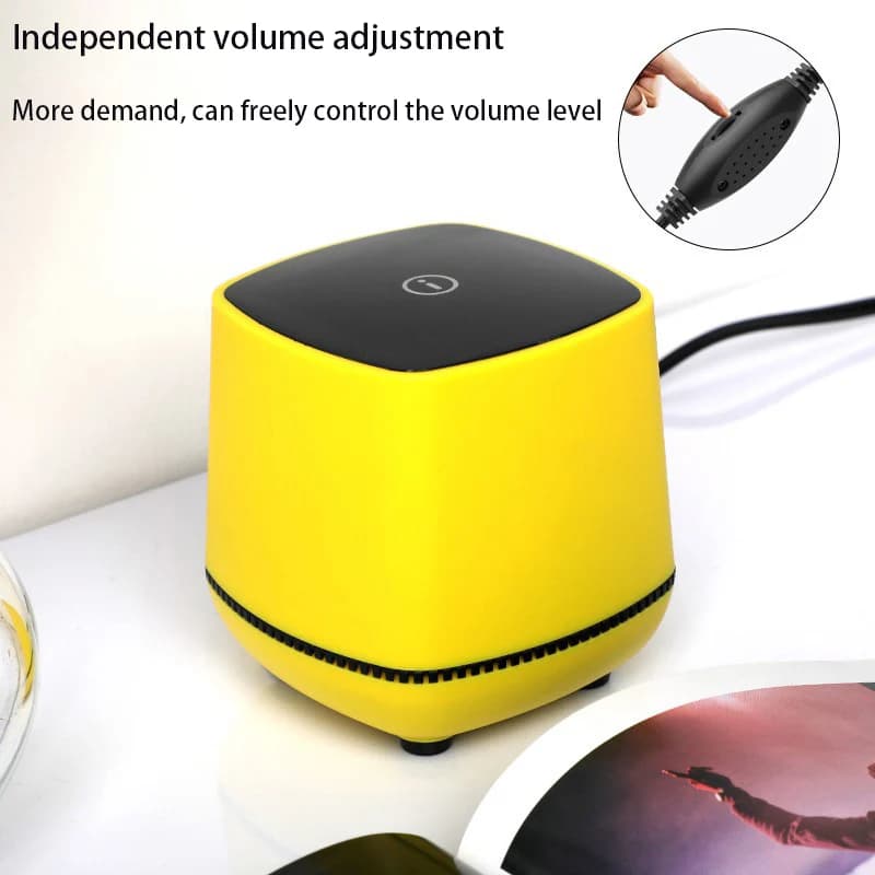 Mini Subwoofer Speakers 3.5mm Audio Hole USB Speaker Portable Desktop Computer Laptop Loudspeaker Wire Control Switch Speakers
