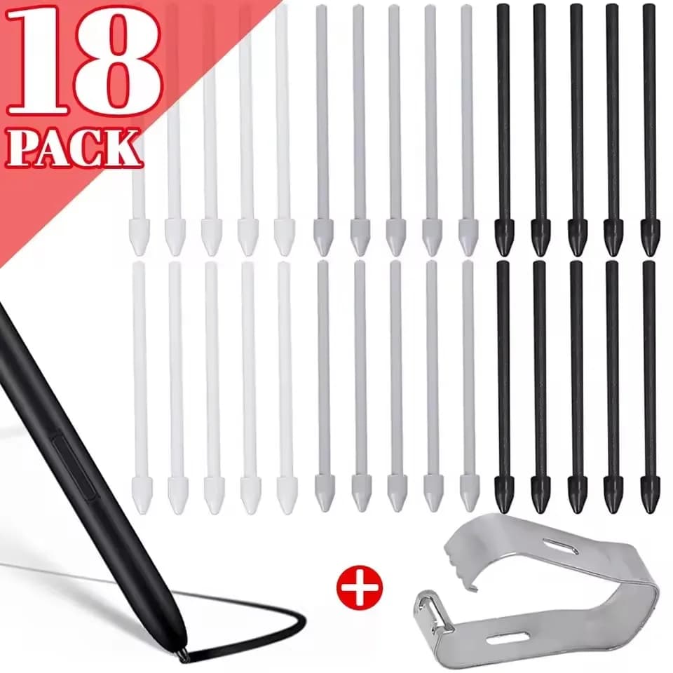 Replacement Tablet Pencil Nib for Samsung Galaxy S Pen Tab S9 S23 Titanium Alloy Wear Resistant Stylus Pen Tips with Tweezer Set