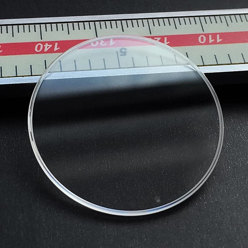Sapphire Crystal Glass With Logo For OYSTER PERPETUAL 26-41 Case 67183 67230 124300 Flat Bottom With Slot Anti-scratch