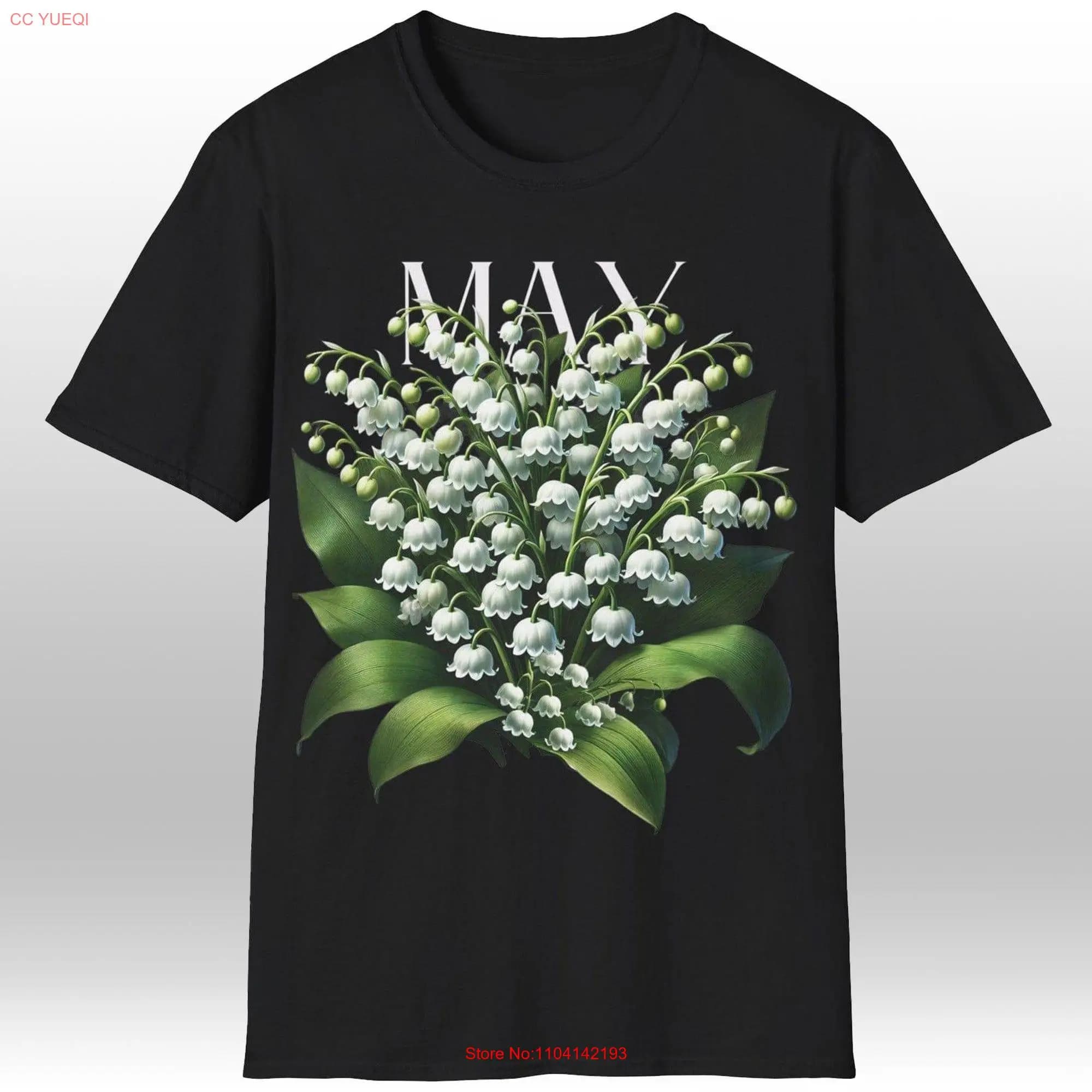 Birth Flower May Lily Of The Valley Single T Shirt long or short sleeves
