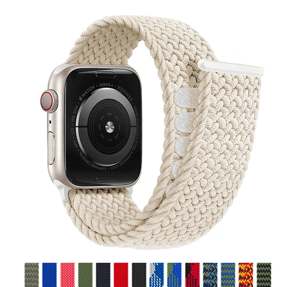 Braided Solo Loop For Apple watch ultra 2 band 49mm 44mm 40mm 45mm 41mm correa bracelet iWatch series 3 5 se 4 6 7 8 9 10 Straps