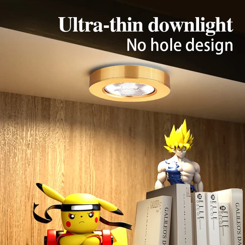 Surface mounted small spotlights round ultra-thin led downlight showcase CIAA wine cabinet ceiling type living room cabinet hous