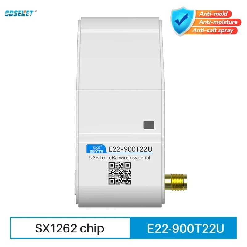 868.125MHz 915MHz Lora Wireless Module CDSENET E22-900T22U with Antenna 22dbm LBT RSSI Long Distance 5Km USB Low Power