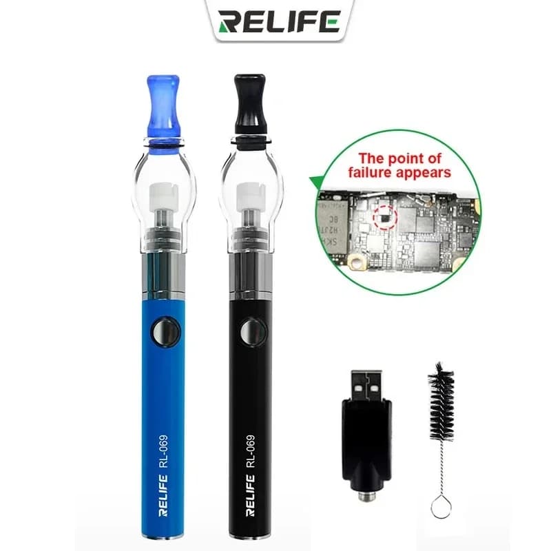 RELIFE RL-069 Rosin Atomizer for Mobile Phone Motherboard PCB Repair Soldering Iron-free Short Circuit Detection Atomizer Tool