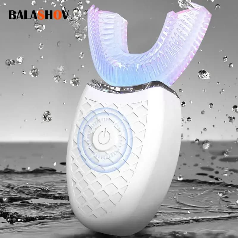 U Shape Degrees Intelligent Electric Toothbrush Sonic Automatic Tooth Brush 360 Degree Cleaning USB Charge Waterproof Toothbrush
