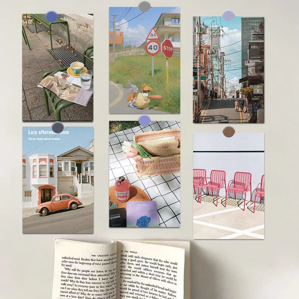 10/20PCS Romantic Mark Posters Stickers Living Harajuku Photography Postcard Wall Home Living Decoration Art Pictures 10×15CM