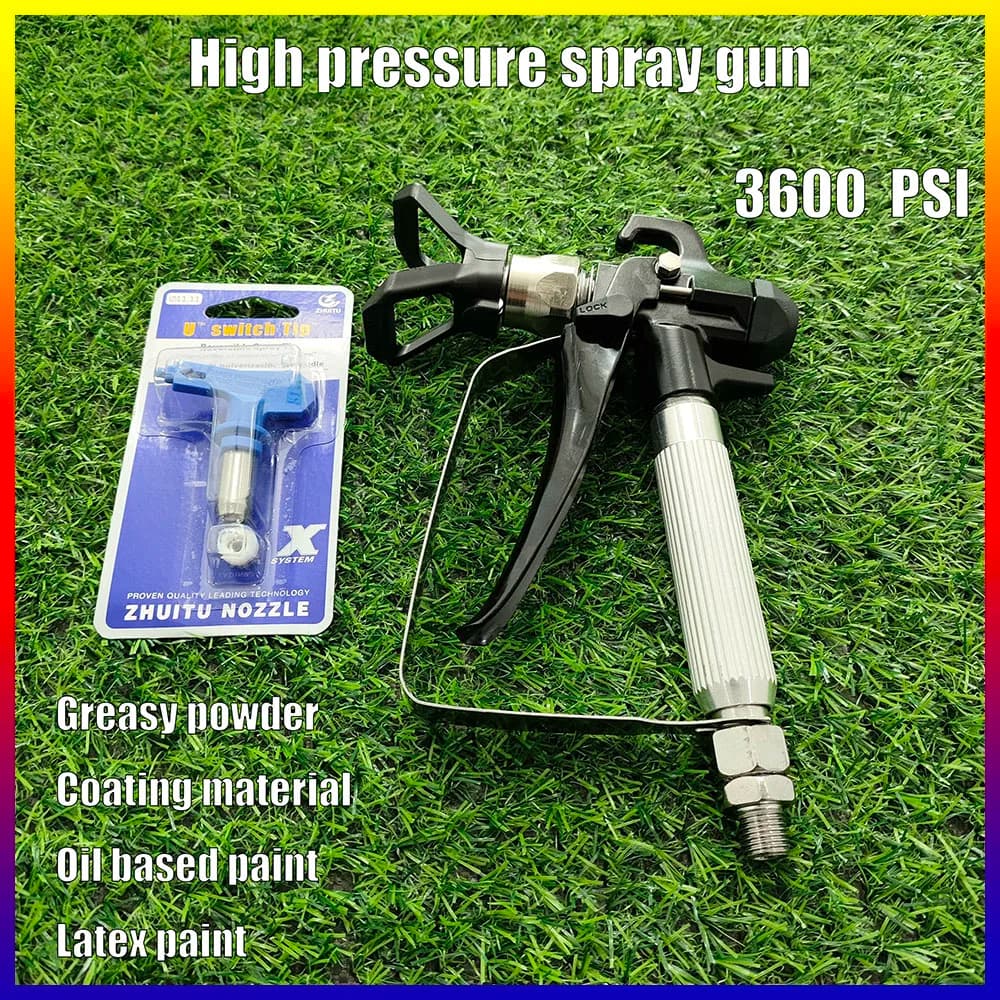 3600PSI High-Pressure Airless Spray Gun With 517 Nozzle Guard, Suitable For Airless Spray Machines