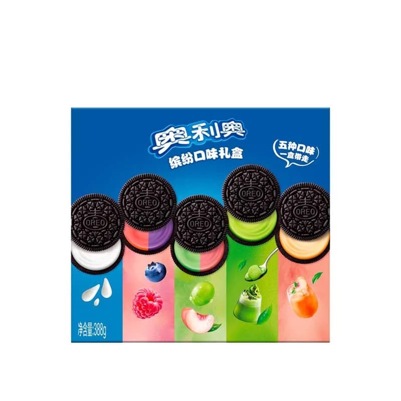 Oreo Sandwich Cookies Colorful Gift Packs (Contains 20 individually wrapped cookies) 13.7oz（388g）*1 Pack