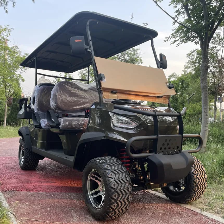 Electric Golf Cart 72V/120AH Lithium Battery Electric Golf Cart With Long-Lasting LED Lights Forward And Reverse Switch