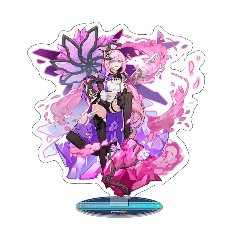 Game Honkai Impact 3 Cosplay HD Printing Stand Silverwing N-EX Bronya Zaychik Statue EGO Elysia Acrylic Figure Bracket Xmas Gift