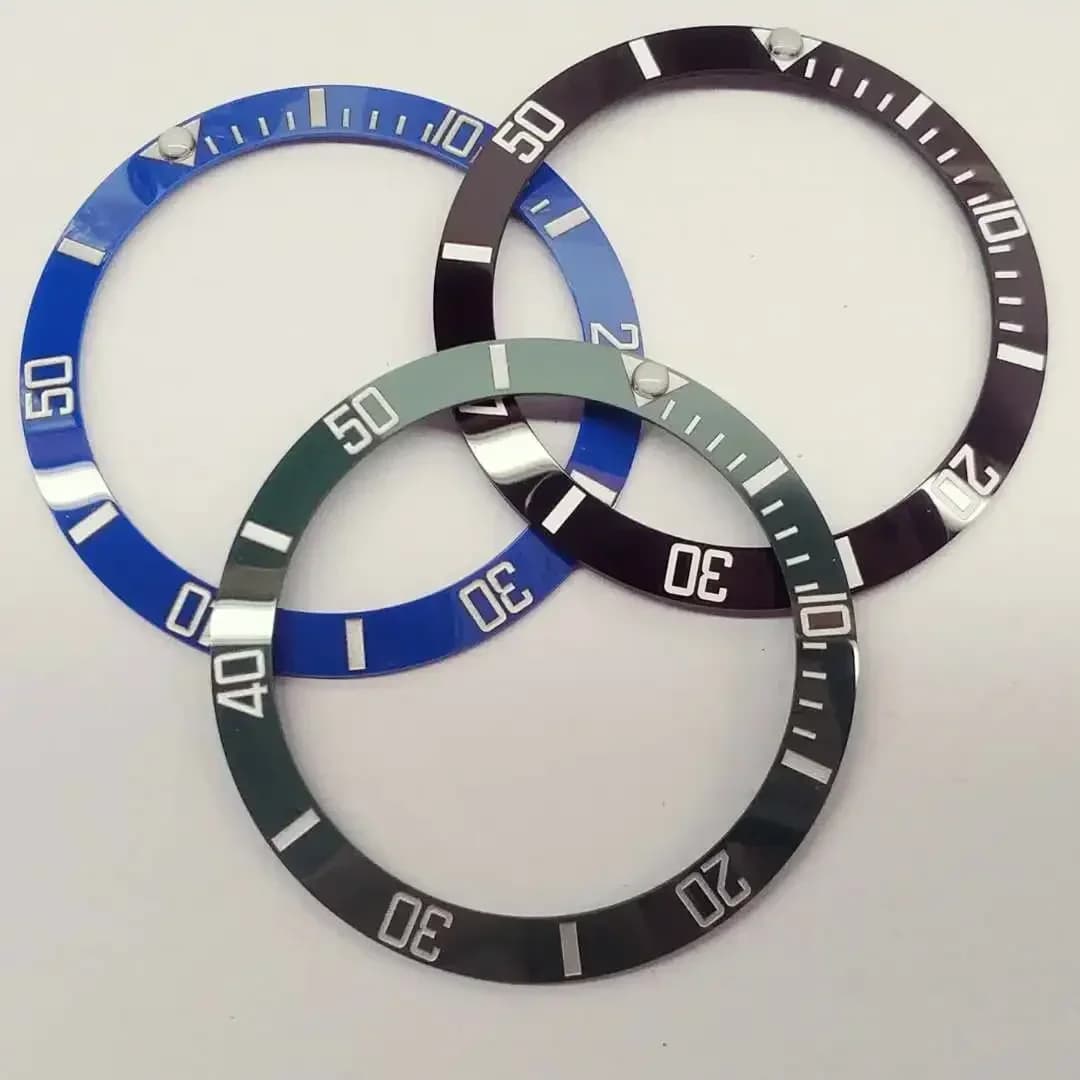 Modified Luminous Ceramic Ring Water Ghost Ring Mouth Watch Ring Outer Width 38mm Inner Diameter 30.5 Original for ROLX NEW