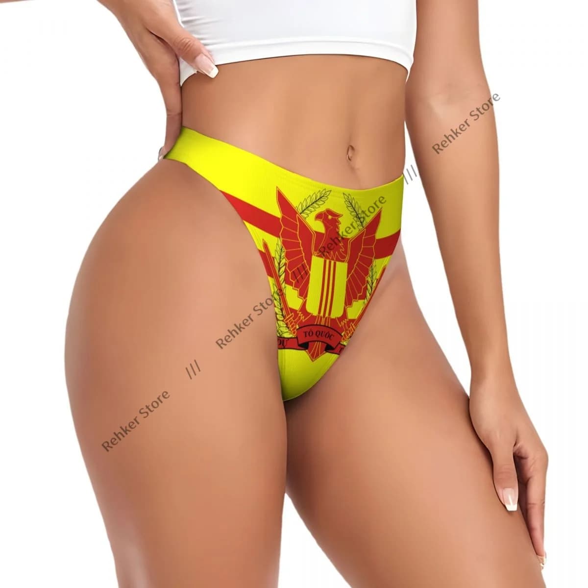 Sexy Panties War Flag Of South Vietnam Thongs Underwear Women Lingerie Breathable G-string