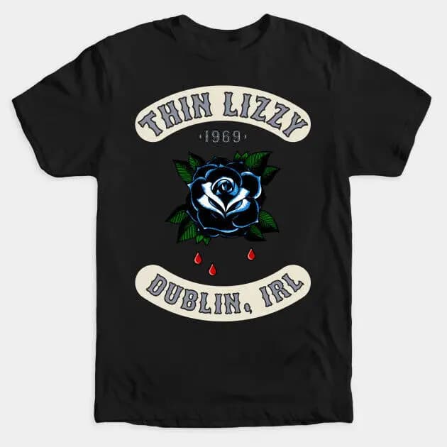 Vintage Thin Lizzy T Shirt Phil Lynott Brian Downey The Boys Are Back in Town