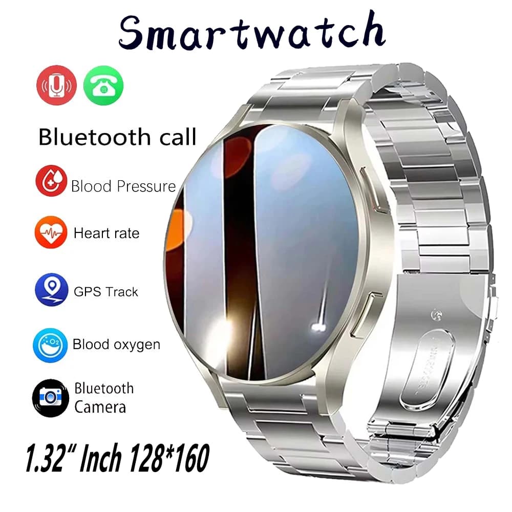 Business Watch Men 1.32” Inch 128*160 Health Monitoring Notifications Bluetooth Call Alarm Clock Smartwatch Women Multifunction