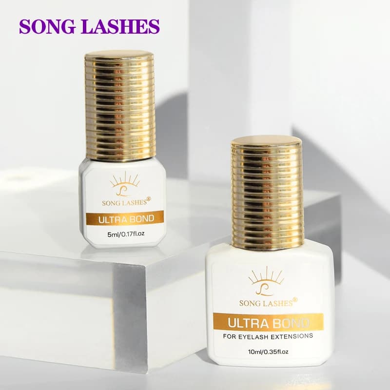 SONG LASHES 5ML 10ML 2-3 Second Fast Drying Strong False Eye Lash Extension Glue Adhesive Retention 5-7 Weeks Low Smell Glue
