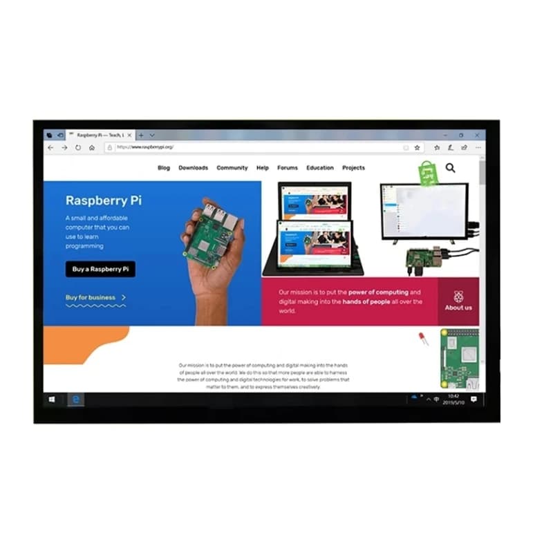New 10.1 inch 1280x800 IPS LCD Display Monitor with Capacitive Touch Screen for Raspberry Pi 4B 3B+  Windows Android