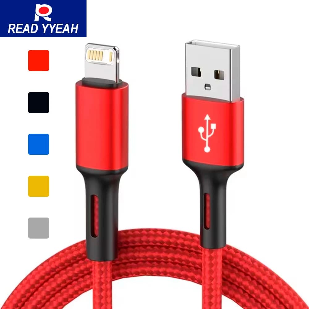 3A USB Fast Charging Cable 2m 3m for IPhone 14 13 12 11 Pro Max X XR 8 7 6s Plus Mobile Phone Data Sync Charger Cord Usb Cable