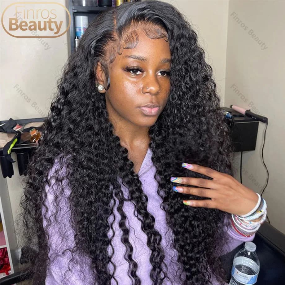 Hd Lace Wig 13x6 Human Hair Deep Wave Frontal Wig 30 40Inch Curly Wigs For Women Brazilian Hair 13x4 Water Wave Lace Front Wig