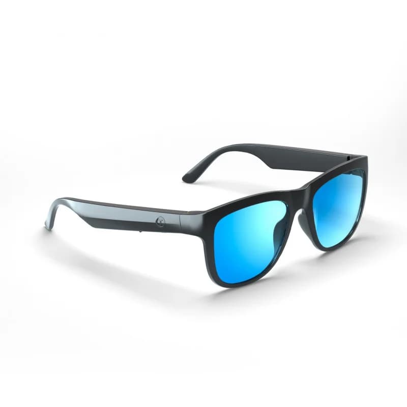 Black Bluetooth Audio Sunglasses for UV Protection with Integrated Earbuds - Smart Eyewear
