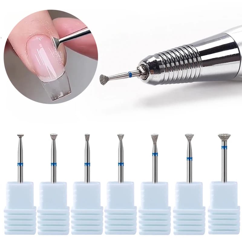 Cuticle Clean Nail Drill Bit Remove Overflow Glue Tool Nail Edge Treatment Diamond Grinding Machine Accessories