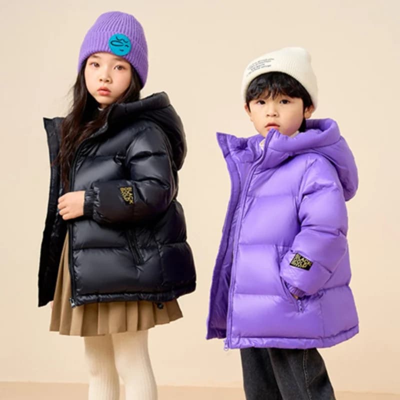 Boys Coat Cotton Jacket Windbreak Outerwear 2024 Purple Winter Autumn Thicken Warm Cotton Christmas Gift Children's Clothing
